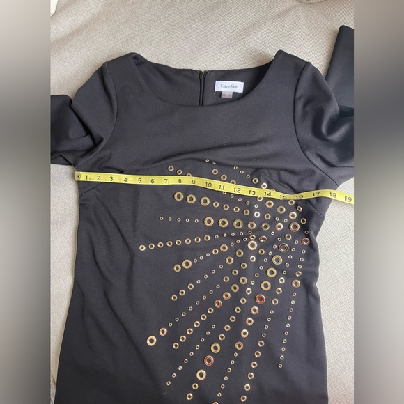 Calvin Klein Black Pullover Dress Size 10-Fits like 8 - Picture 7 of 8